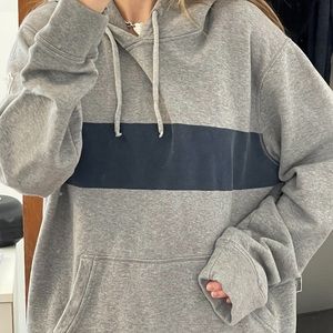 grey hoodie